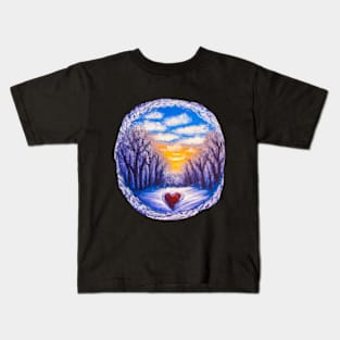 Winter Love Kids T-Shirt